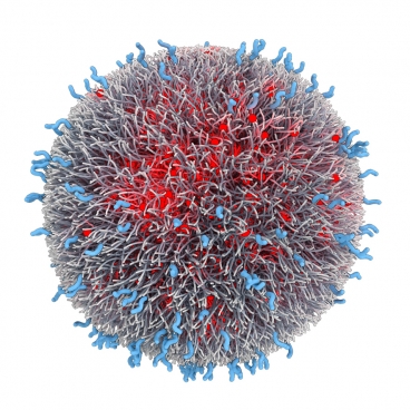 Nanopartícula contra el cáncer. Imagen: MIT