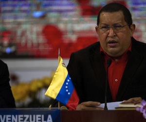 Hugo Chávez en la Cumbre del ALBA